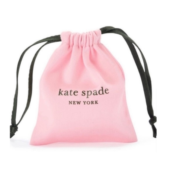 Kate Spade something sparkly heart clay pavé studs sapphire blue - Picture 4 of 7